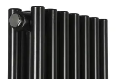 Трубчастий радіатор Betatherm вертикальний Praktikum 2 1800x425 (Чорний RAL9005М, підк. №99) Фото - 2